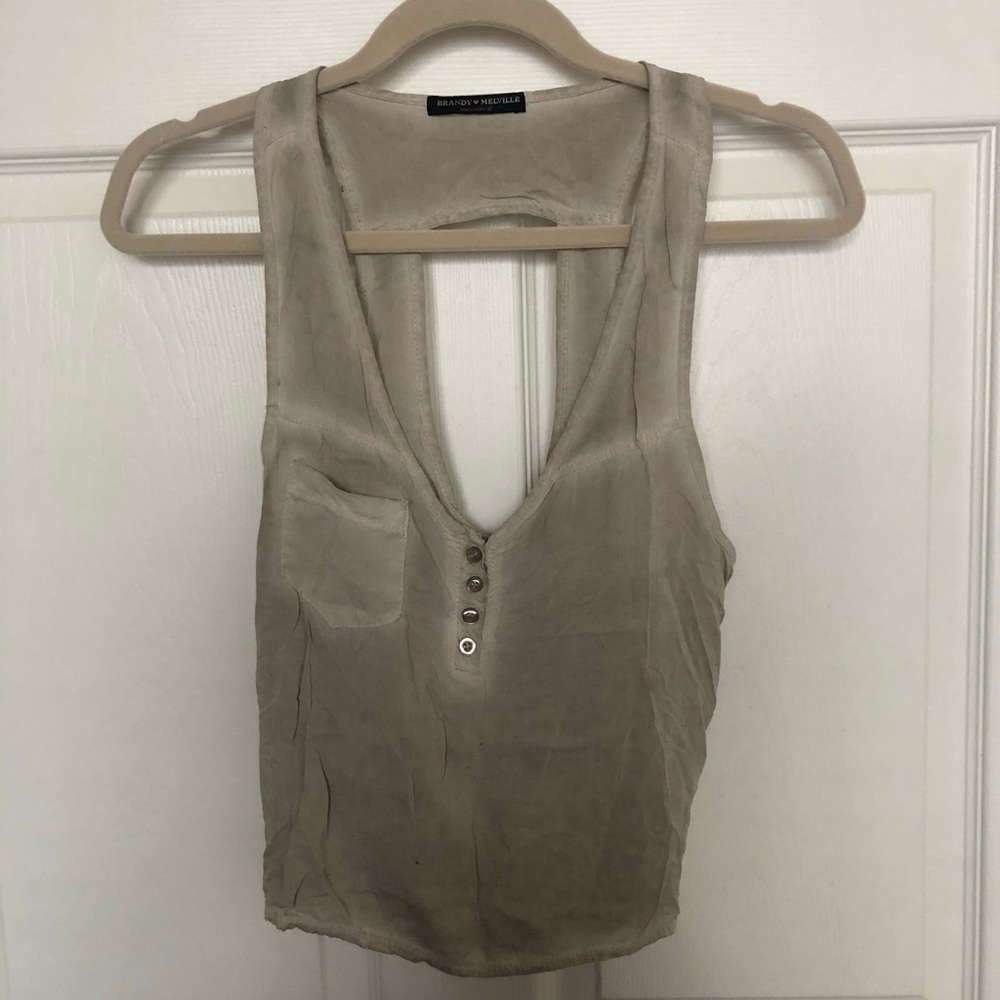 *NEW* Brandy Melville Stone Washed Cropped Tank
